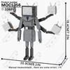 MOOXI Animeserie Skibidi Toalett Figurer Monitorfolk Lydmann Byggeklosser Modell MOC Kloss DIY Montessori Leke Barnegaver