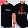 Camisetas Trivium Shogun Official Tshirt Unisex Unisex Bandas De Rock Cotton Vintage Two Sides Print Music Fans Clothes