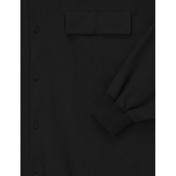 Fear of God Essentials Oversized Two-Pocket Long Sleeve Shirt Black Men 186SP254420F