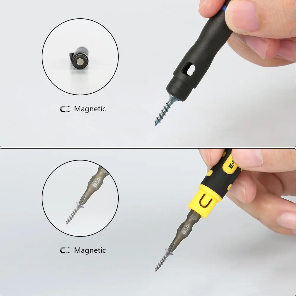 New Arrival 3 in 1 Pocket Pen Screwdriver Portable Slotted Strong Magnetic Phillips Screwdriver for Phone Repair Multi-Type Tool