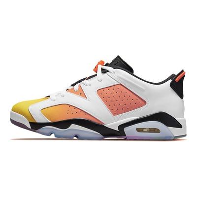 Air 6 Retro Low SE Dongdan Unisex Sneakers White Black Tour-Yellow DC1048-110