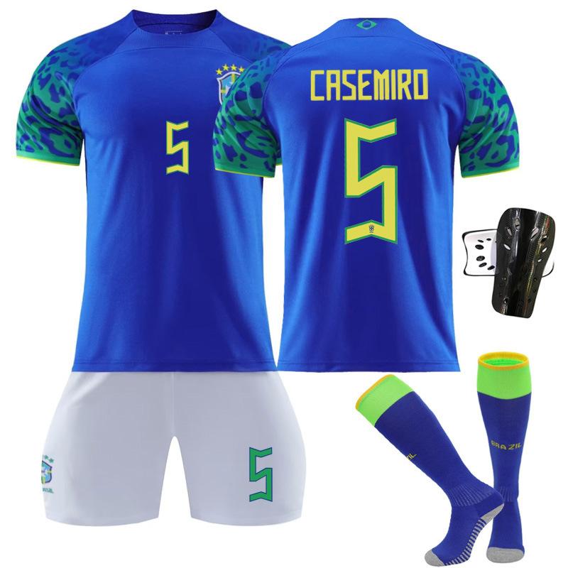 2223 Brazilië Uit Blauw Nr. 20 1018 Voetbaltenue Set