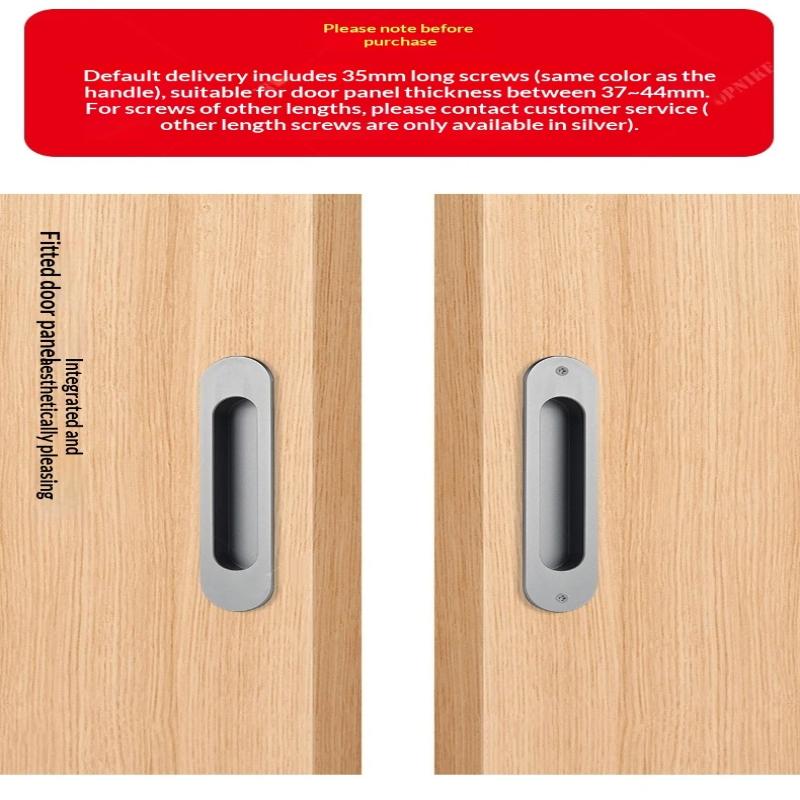 Sliding Door Hidden Pull Handle Cabinet Door Invisible Embedded Handle Kitchen Door Recessed Slot Handle For Sliding Doors