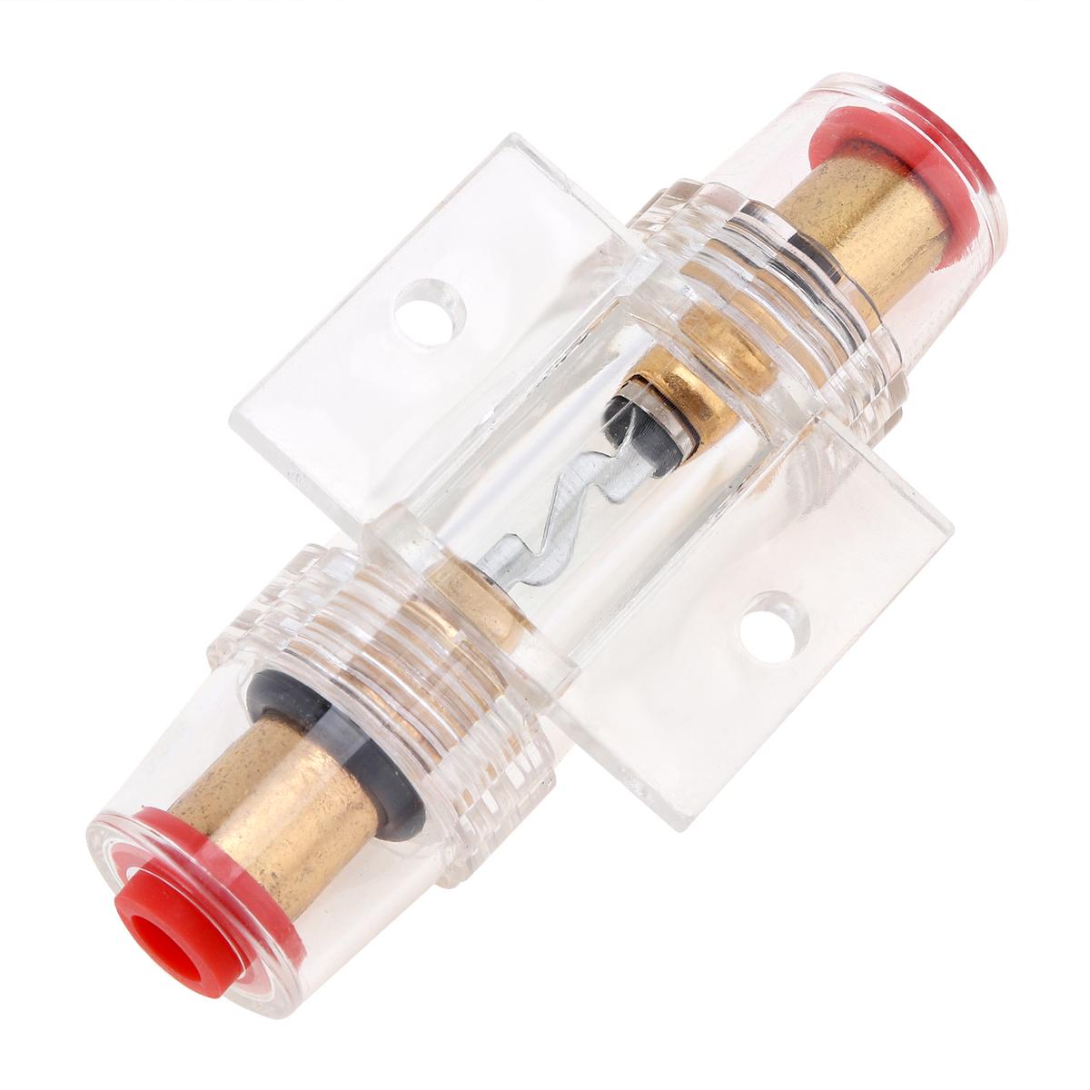 

Держатель предохранителя для ремонта автомобильной аудиосистемы, 8 калибра, 60 А постоянного тока, 12 В, автомобильный стерео аудио автоматический выключатель, встроенный предохранитель прозрачный