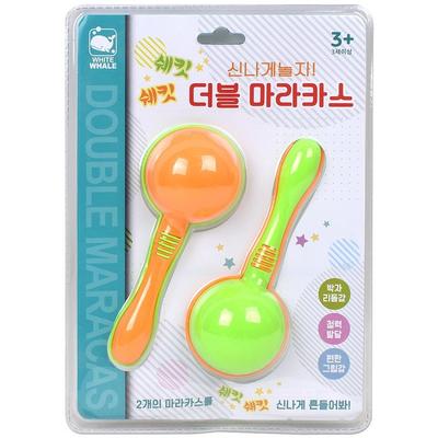 Baleia Branca 601 Maracas Duplas Brinquedos infantis coreanos