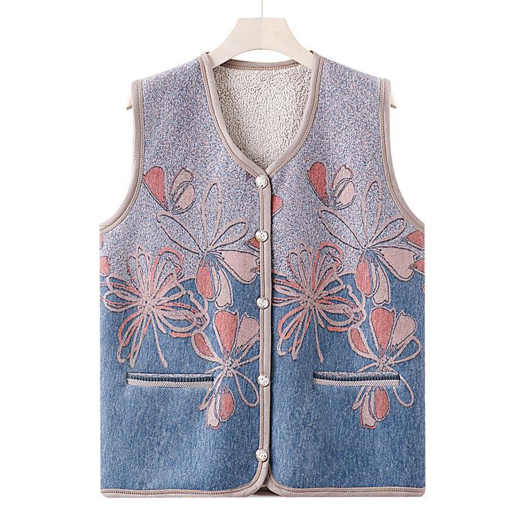 Women's Vests and Grandmothers' Autumn Cardigans Are Padded with Velvet and Worn Outside The Waistcoat, and The New Mother's Vest Coat Is Worn.
