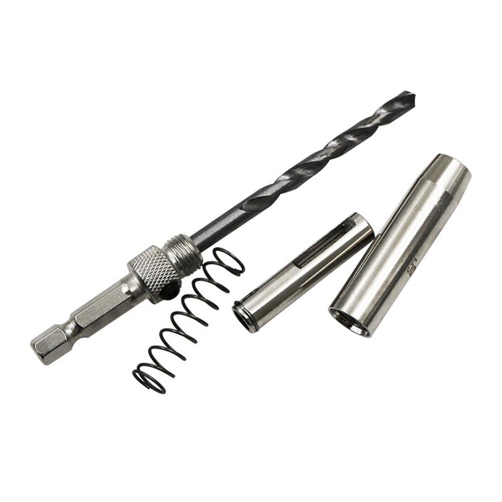 7Pcs Self Centering Hinge Bit Set Hex High Body Fast Change Accurate Holes for Door Cabinet Furniture Woodworking