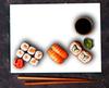 Glass Cutting Board Plate 52X40 White