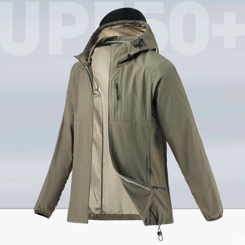 

Унисекс Легкая, Дышащая Солнцезащитная Куртка 2025: Летний ледяной шелк с защитой от УФ-лучей 3XL