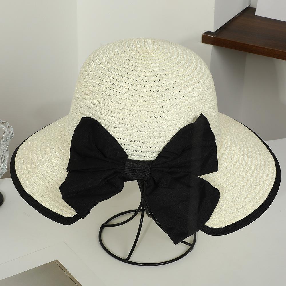 Women's Wide Brim Straw Sun Hat - Foldable Beach & Vacation Hat