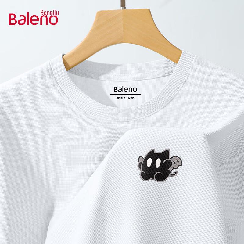 Baleno Men s Waffle Anti-Wrinkle Round Neck Short Sleeve T-Shirt 2XL