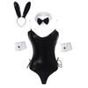 One-piece Patent Leather Rabbit Suit Sexy Lingerie Female Game Cosplay Bunny Uniform Seduction
