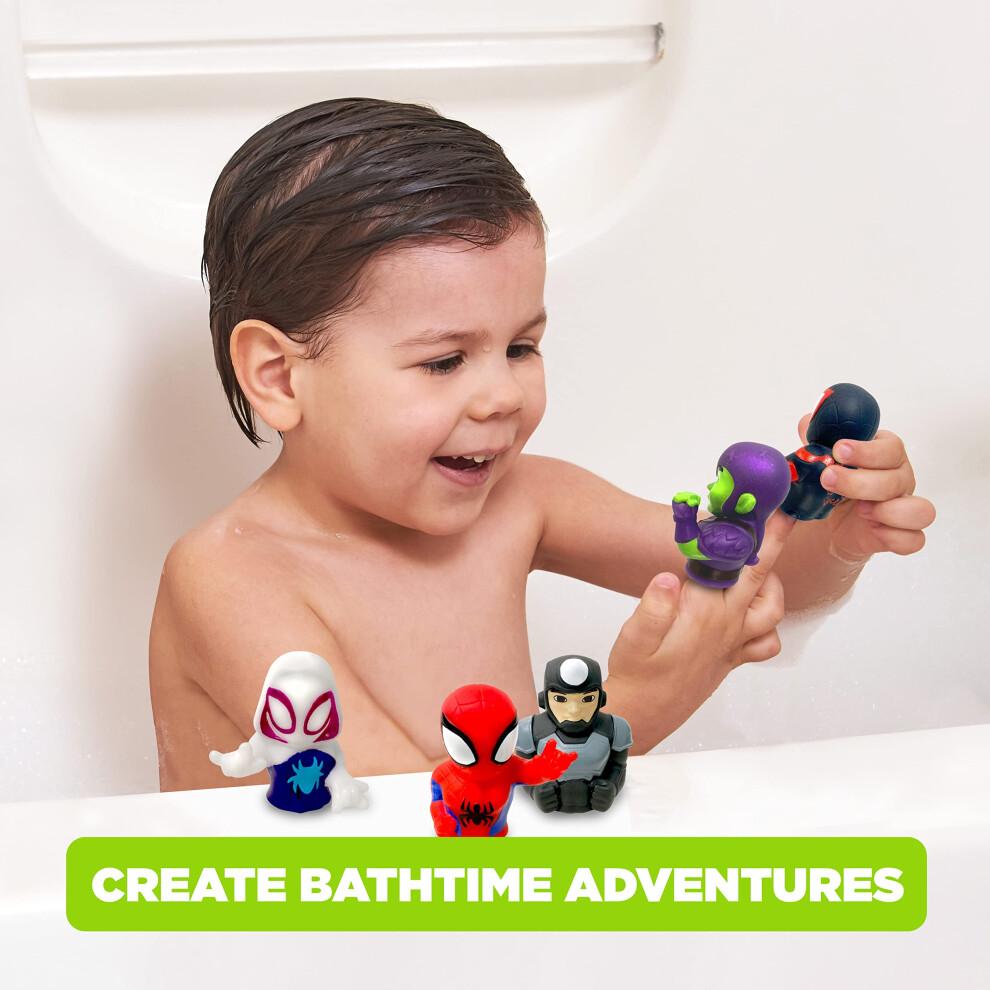 Spidey & His Amazing Friends 5 Piece Finger Puppet Set - Party Favors  Educational  Bath Toys  Floating Pool Toys  Beach Toys  Finger Toys  Playtime