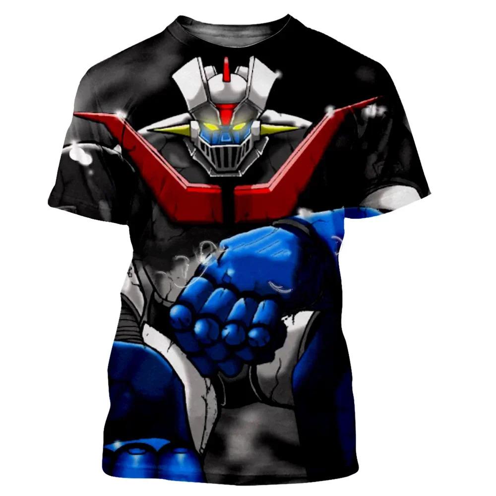 New fashion cool bell Mazinger Z Men_s3D printed T-shirt summer casual top
