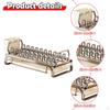 Dish Rack Drainer Multifunctional with Cutlery Holder for Kitchen Counter
