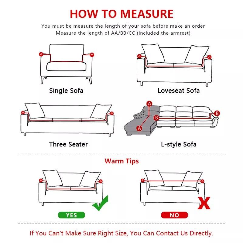 Waterproof Foam Sofa Cover Elastic Printing Sofa Cover Living Room Corner Sofa L -Shaped Sofa Cover