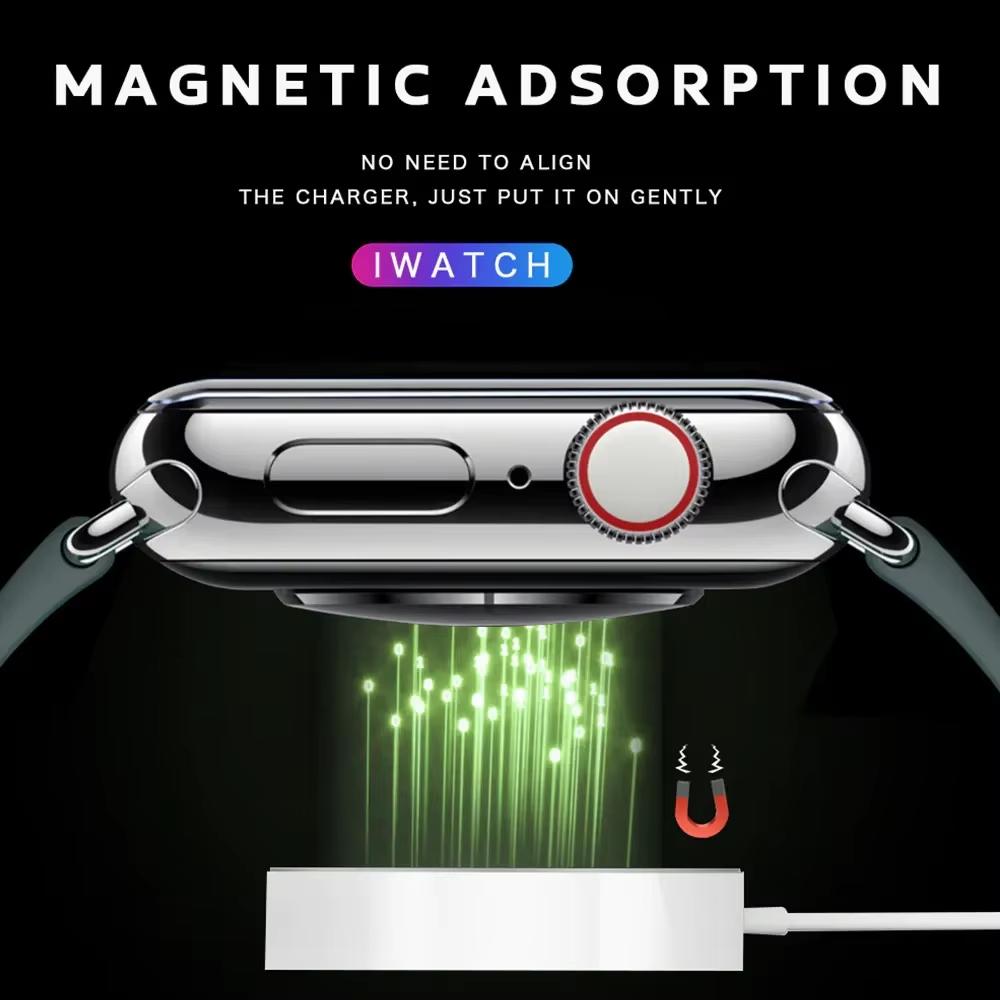 1M USB C Magnetisches Kabelloses Ladegerät für Apple Watch Serie 8/7/6/5/SE Tragbare Schnellladestation Kompatibel mit Apple Watch