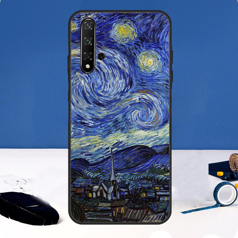 Van Gogh Art Oil Painting Case For Huawei P30 Pro P20 P40 Lite Nova 9 10 SE 11 3i 7i 8i 11i Y91 Y60 Y70 Y61 Y90 Cover