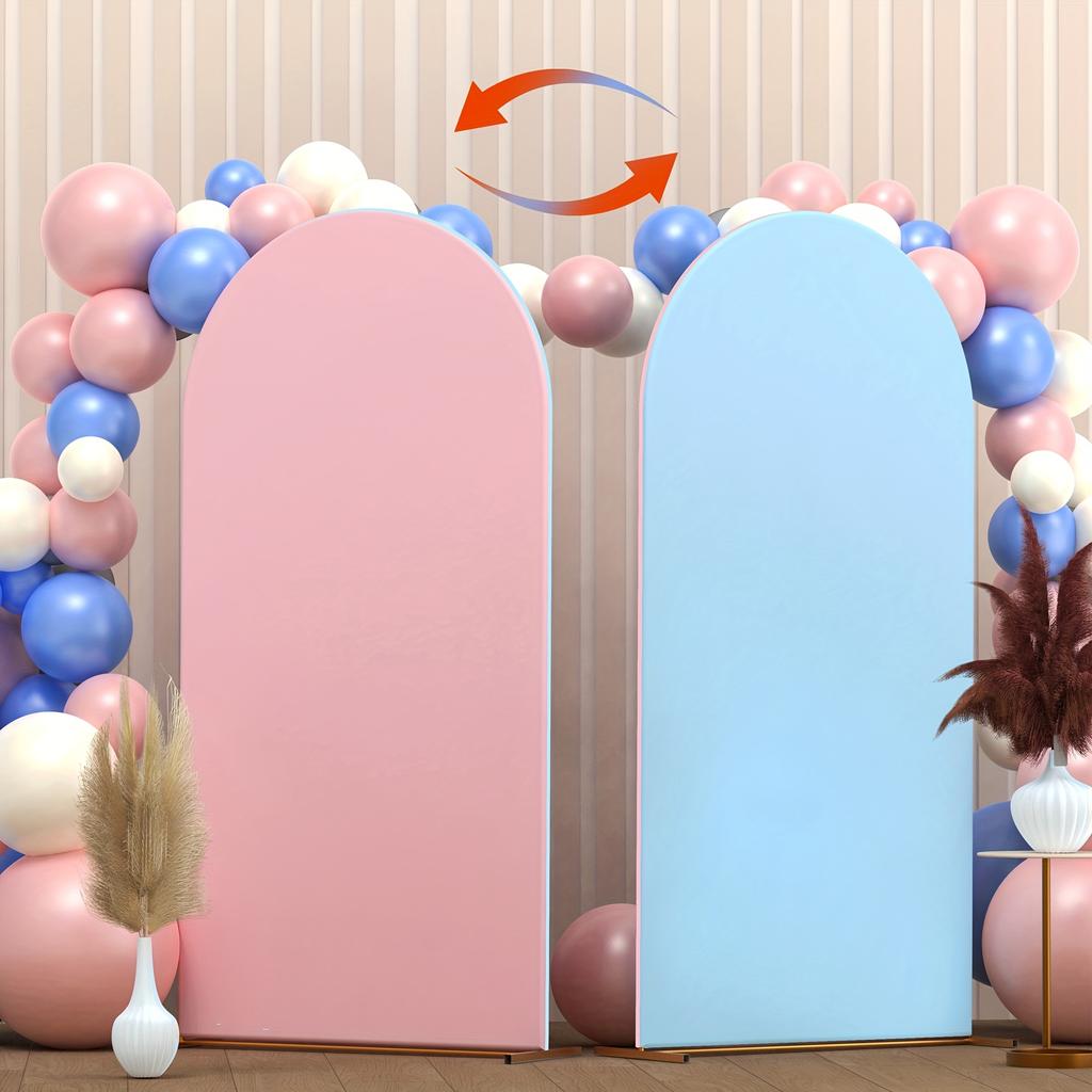 Set di Coperture per Arco di Palloncini Monocolore Solido a Doppia Faccia 6FT-6.6FT-7.2FT - Sfondo Decorativo per Matrimoni/Feste per Accessori Fotografici