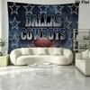 Dallas Cowboys Logo Wall Tapestry Aesthetic Wall Hanging Printed Fabric Blanket Decorative Tapestries for Bedroom Living Room Home Decor