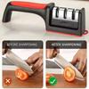 3 Stage Professional Knife Sharpener with Tungsten Steel & Ceramic Slots Manual Sharpener for Chef Knives Scissors Kitchen Tools