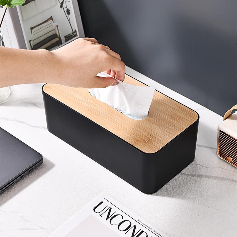 24.5X13X8.5Cm Plastic Tissue Box Japanese Style Practical Tissue Storage Boxes Household Napkin Organizer Car Tissue Box Tmz