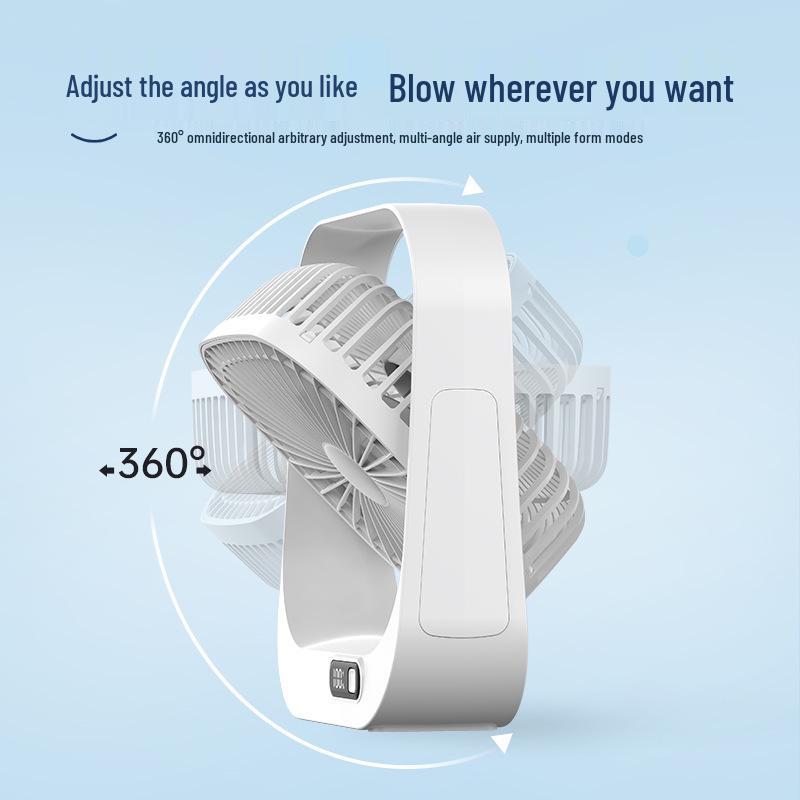 USB Rechargeable Mini Fan for Office, Dorm, Bedside, and Kitchen