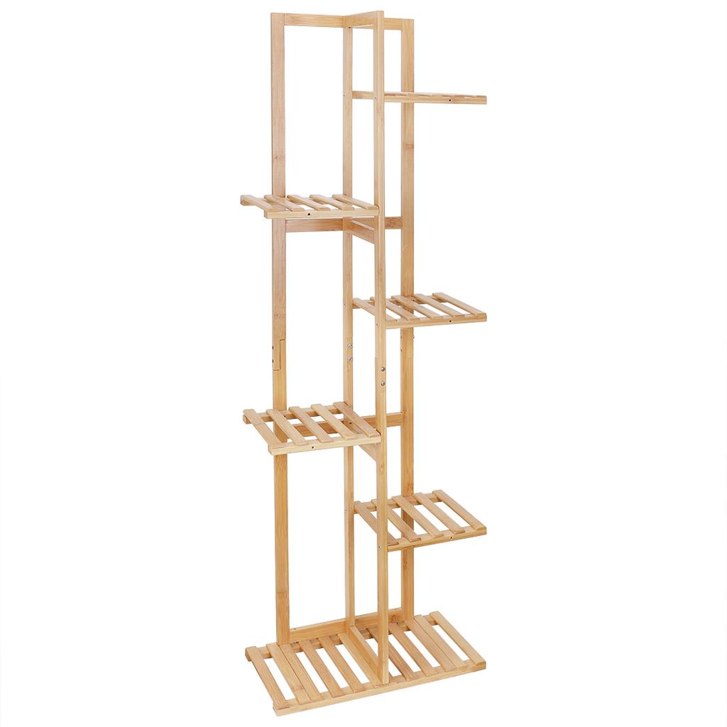 Multi Layer Plant Pots Stand Bamboo Flower Display Rack Home Storage Shelf
