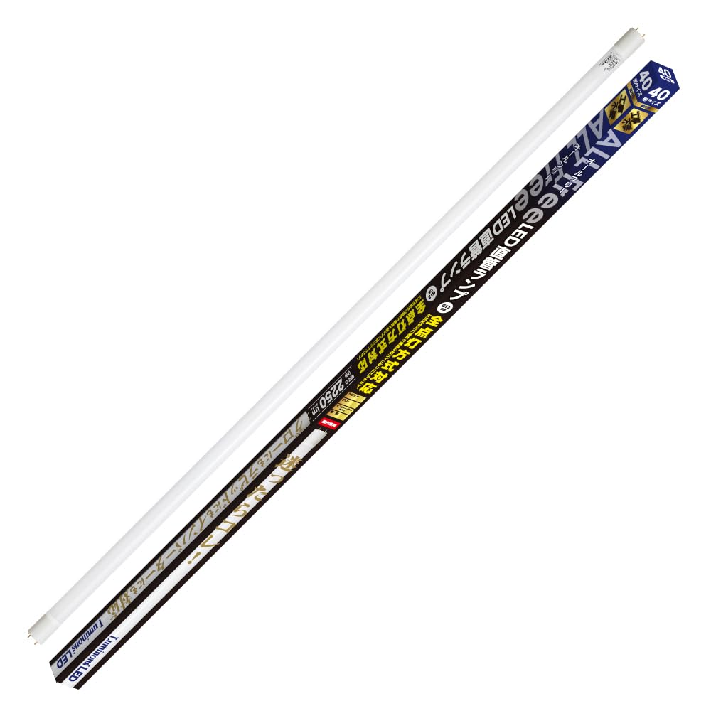 Doshisha LED Tube Lamp, 40W equivalent, 1198mm, Daylight White, G13 base, 2250lm, 15W, AC100-200V compatible, All-free type LED fluorescent lamp,