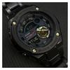Casio G-STEEL Series-Disc Dual Display Sports Waterproof and Shockproof LED Lighting Quartz Movement Resin Strap Japanese and Korean GST-200RBG-1ER