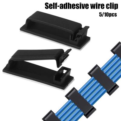 Fixing Clip Cord Management Wire Holder Organizer Self-adhesive Cable Clips Wire Tie Cable Clamp