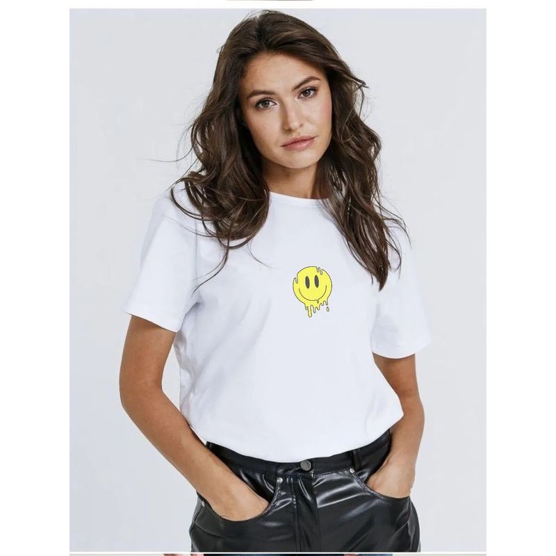 Western Style New Fashion Casual Loose Round Neck Print Short Sleeve T-shirt Top Printed T-shirt Top