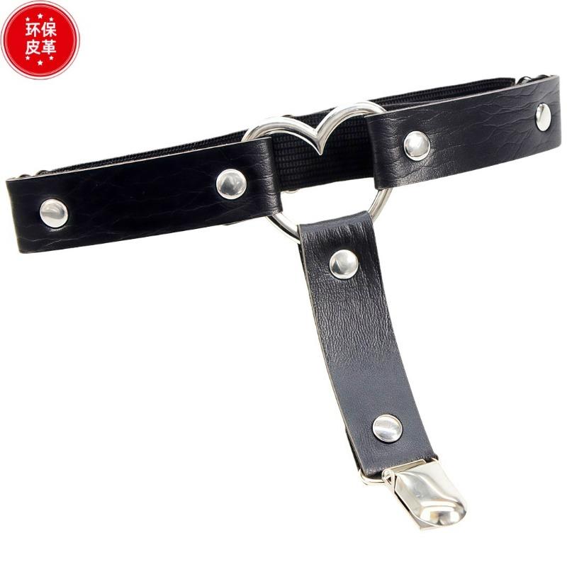 

Eco-friendly PU Leather Jewelry Harajuku Punk Love Shape Leg Ring Punk Hip-hop Leg Ring Anklet Garter Belt One size fits all