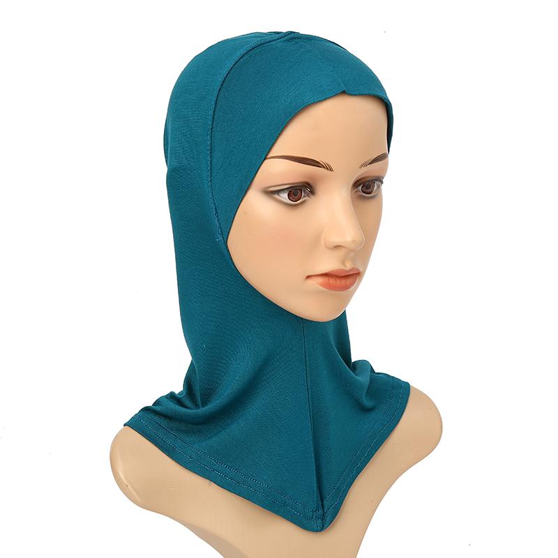 Muslim Full Coverage Undercap Women Cotton Jersey Hijab Elastic Bonnet Plain Underscarf Fashion Inner Headband Turban