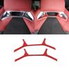 Red Real Carbon Fiber Rear Seat Back Frame Trim For Toyota Supra A90 -2024