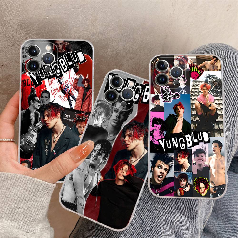Y-Yungblud Hot Singer Phone Case for iPhone 17 16 15 Plus 14 13 Mini 12 11 Pro Max Soft Shell Cover