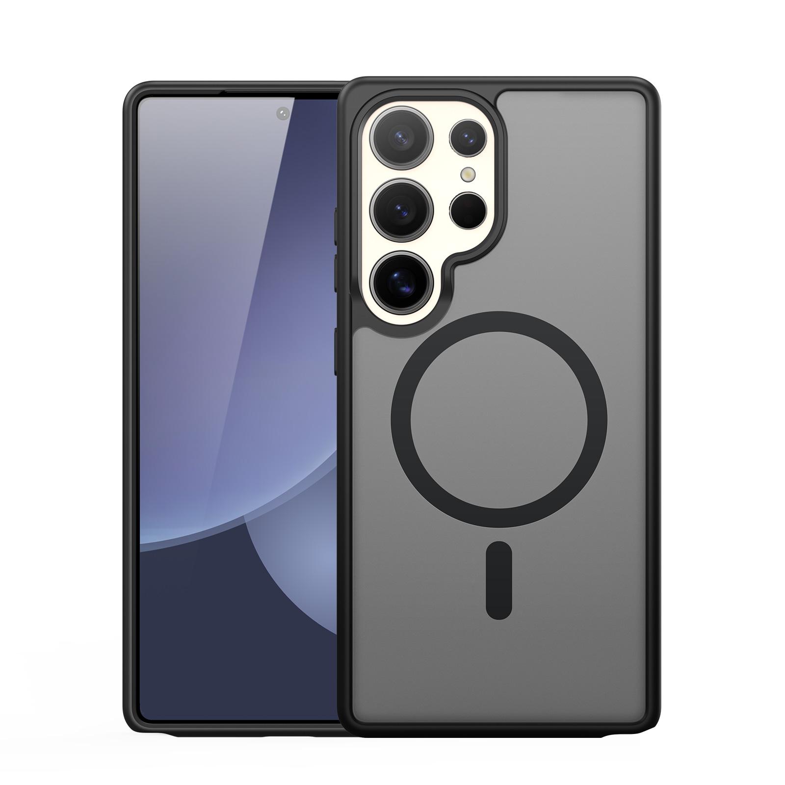 

For Samsung Galaxy S25 Ultra Case DUX DUCIS Yind Series PC+TPU Phone Cover Compatible with MagSafe Black