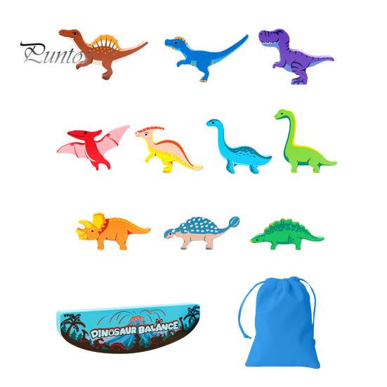 

1 набор строительных блоков динозавров, обучающая игра для детей, деревянная мультяшная игра-динозавр, балансирующая башня, игрушка для малышей, мальчиков и девочек, подарок Dinosaur