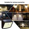 158 LED Solar Wall Lights Outdoor Ecurity Light Motion Sensor Waterproof 3 Modes Courtyard Wall Lamp Garden Decor Garage Lamp