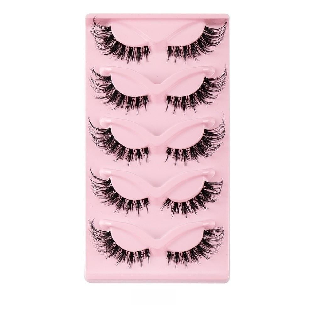 Winged End Cat Eye False Eyelashes Eye Elongated Faux Mink Lashes Fluffy Fake Lashes Cosplay