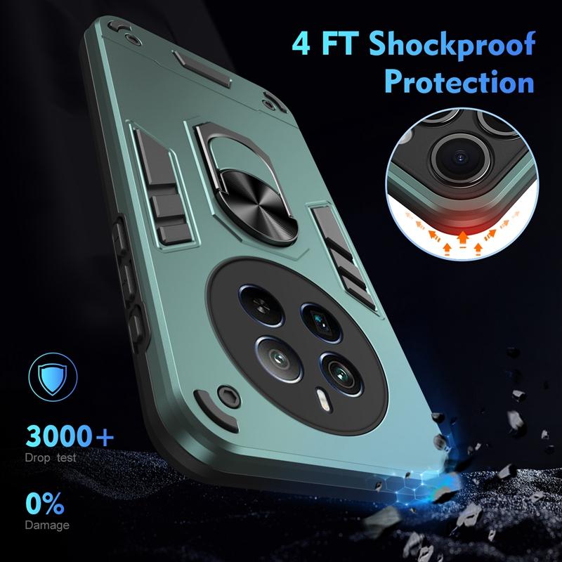 Armor Magnet Car Ring Case For OPPO Realme 11 Pro 12 Plus Realme 11X 12X 5G Realme11 Realme12 Pro Plus Back Cover