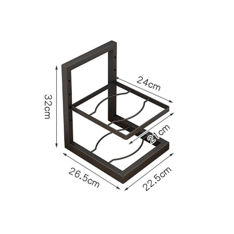 Verstellbarer Topfregal-Organizer Küche Edelstahl Topfaufbewahrungsregal Mehrschichtiger Haushalts-Topf- und Pfannen-Organizer für die Küche