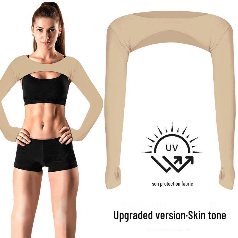 Damen Sommer Sonnenschutz Golf & Radfahren Armstulpen - Leichtgewichtiger, einfarbiger Schal für Outdoor-Sportarten
