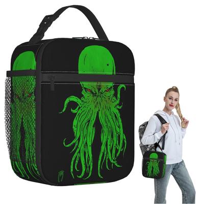 Cthulhu Octopus Sea Monster Vintage  Insulated Lunch Bag for Women Children Portable Food Boxes Thermal Lunch Box Tote