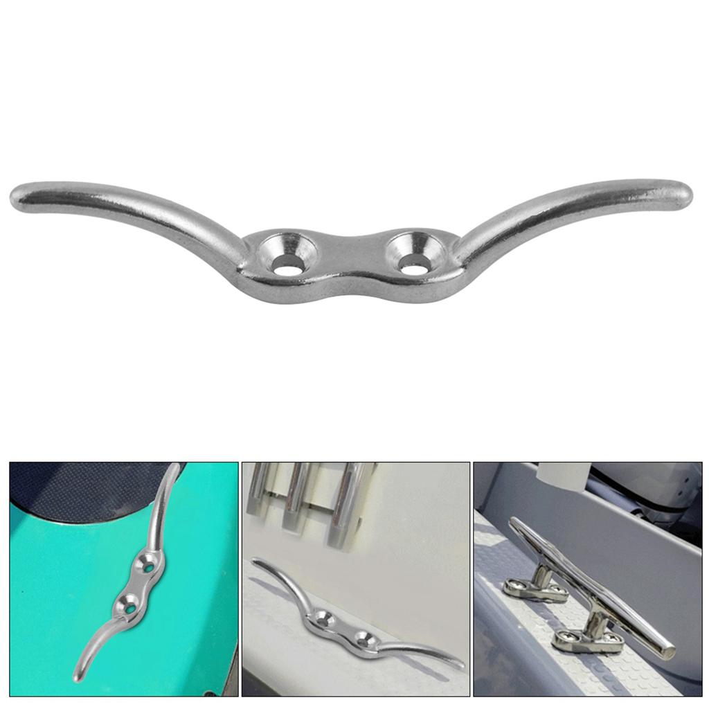 Marine Boat Cleat Stainless Steel Yacht Dock Deck Base Fastener Accessory Large