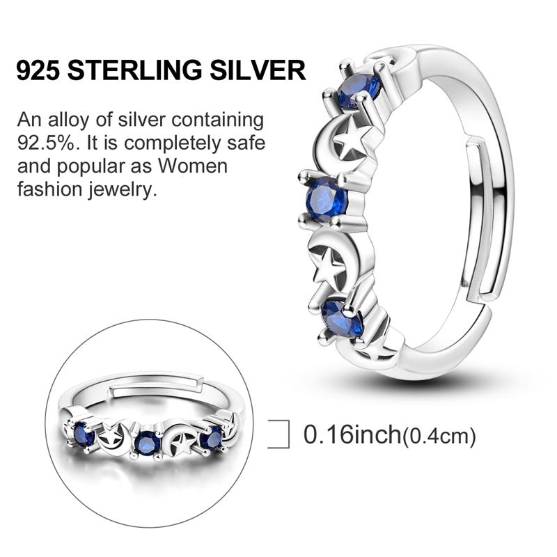 Original 925 Silver Ring Mushroom Cherry Feather Open Rings for Women Girls Jewelry Birthday Anniversary Engagement Gifts