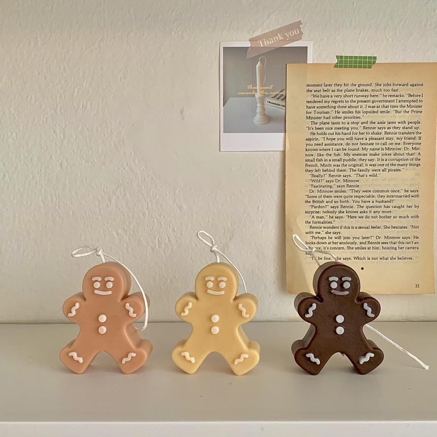 3D Christmas Tree Gingerbread Human Silicone Mold Handmade Candle Soap Plaster Crafts Resin Mold DIY Chocolate Cake Baking Tools