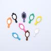 5/10/20Pcs Mini Cartoon Handheld Mirrors Straight Hole Beads Diy Jewelry Garment Pendant Accessory Dollhouse Decor