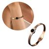 Unique Roman Letter Bangle Fashionable Engraved Love Wristband Handmade Gift for Her Trendy Women Wrist Accessories