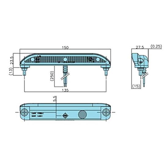 JB ECE Certified LED Number Plate LSL 1014 AV 9893344 Light, 12V/24V Compatible,